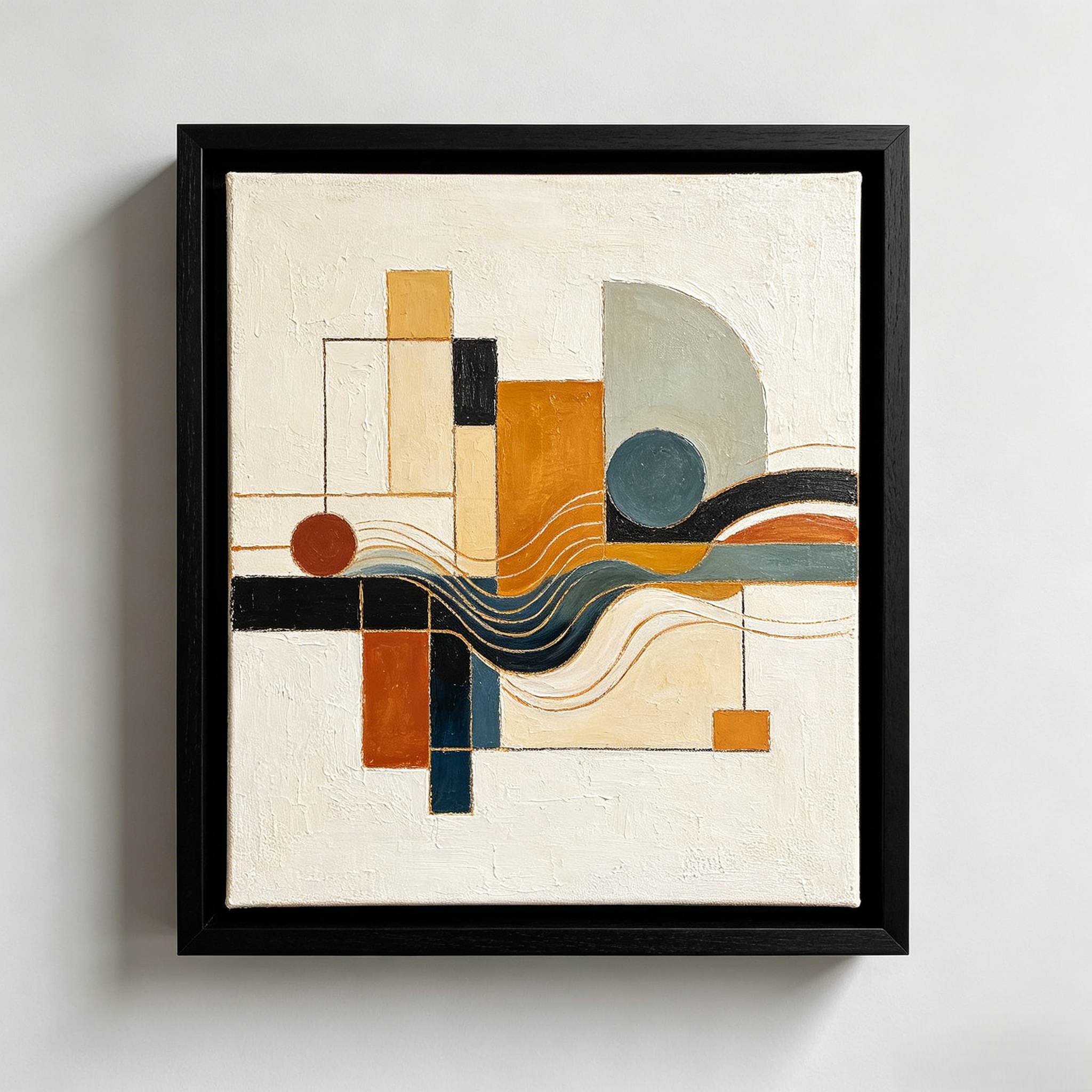 Abstract Geometric Framed Art