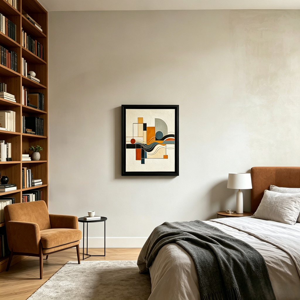 Abstract Geometric Framed Art